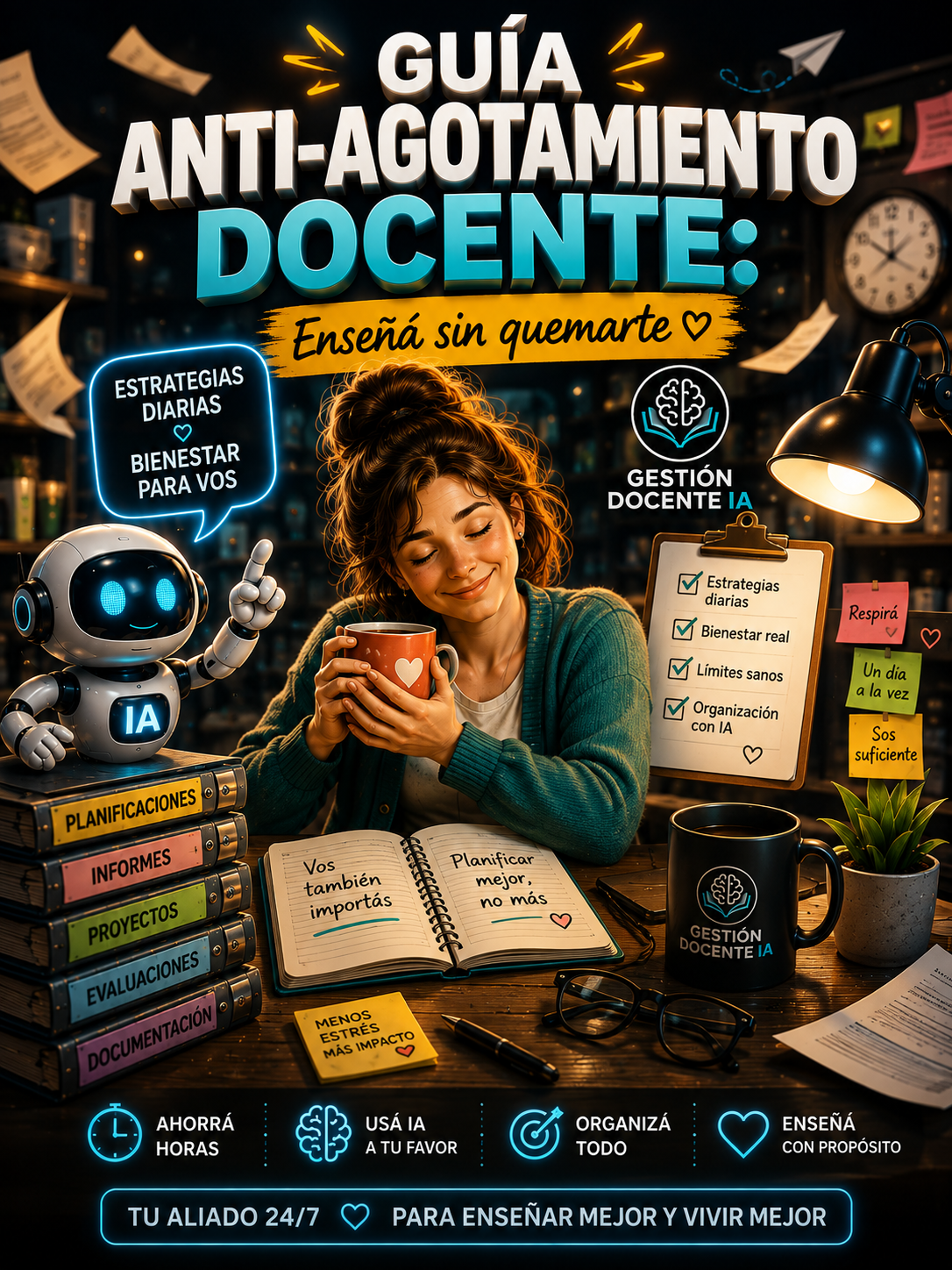 Guía Anti-Agotamiento Docente: Enseñá Sin Quemarte